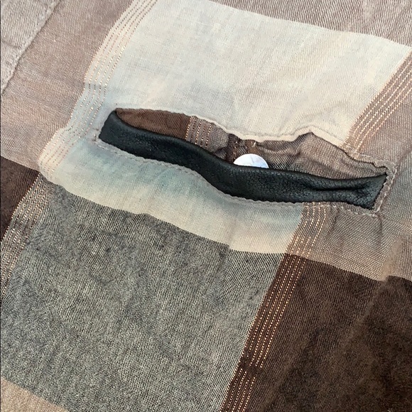 Alpinestars Gold and Neutral Plaid Button Down - Picture 5 of 7